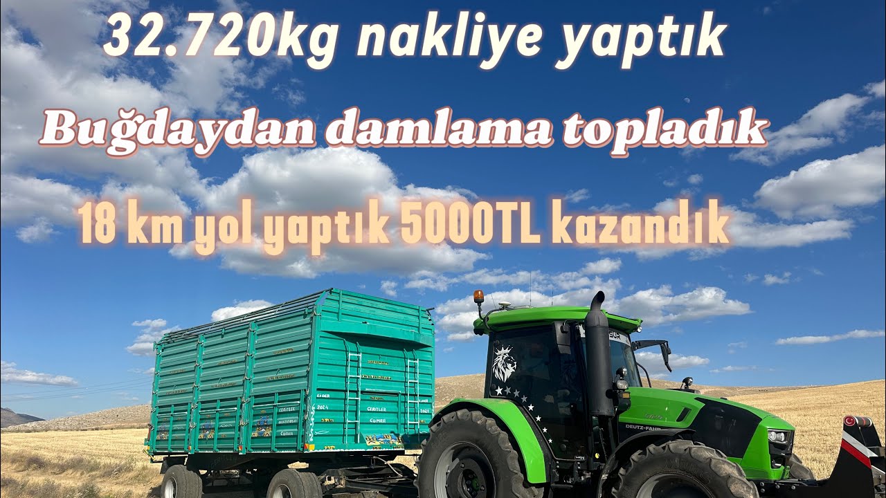 Kendi köyümüzde iş bulduk 32 tonla ilçeye nakliye gittik