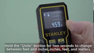 How to Change Units in STANLEY® TLM99 & TLM99s Laser Distance Measurers screenshot 4