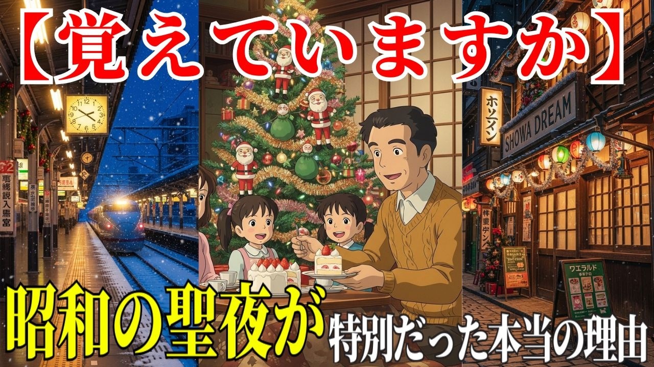 昭和のクリスマスは心から幸せで、なぜそこまで特別な時間だったのだろう【思い出】【サンタ】【昭和の風景】