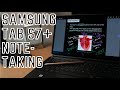 Samsung Galaxy Tab S7+ NOTE TAKING REVIEW | Samsung Notes vs OneNote