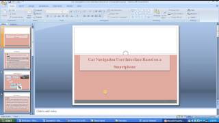 IEEE 2014 EMBEDDED CAR NAVIGATION USER INTERFACE BASED ON A SMARTPHONE Profile