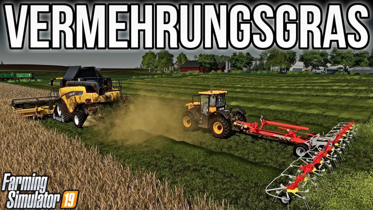 How To Make Hay In Farming Simulator 19 Harvesting Vermehrungsgras & Making Hay! | New Woodshire | Farming
