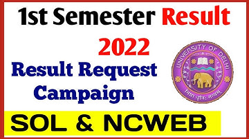 Du SOL First Semester Result Campaign 2022 | SOL 1st Semester Result Update 2022- Result campaign
