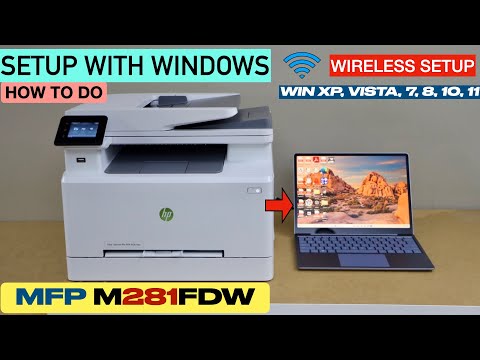HP Color LaserJet Pro MFP M281FDW Printer Setup With Windows Laptop, PC !