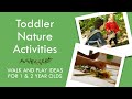 TODDLER NATURE PLAY | Outdoor activities and nature play ideas for young toddlers