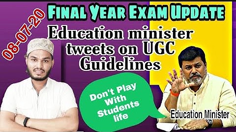 Final Year Exams Update || Uday Samant Tweets on UGC Guidelines || Azad Sir ||