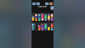 Water Color Sort Level 5434 Gameplay Solution WalkThrough