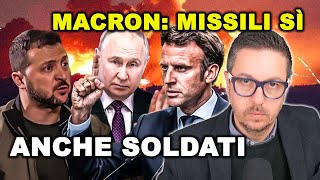 MACRON: SÌ AI MISSILI A LUNGO RAGGIO E SOLDATI Francesi in Ucraina