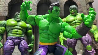 Marvel Legends TOTALLY AWESOME HULK (The Marvels BAF) Action Figure Review & Comparisons