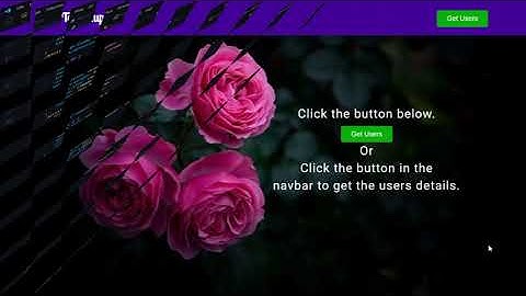 Creating a react app which fetch user data from an API | LGMVIP second task | With Source code