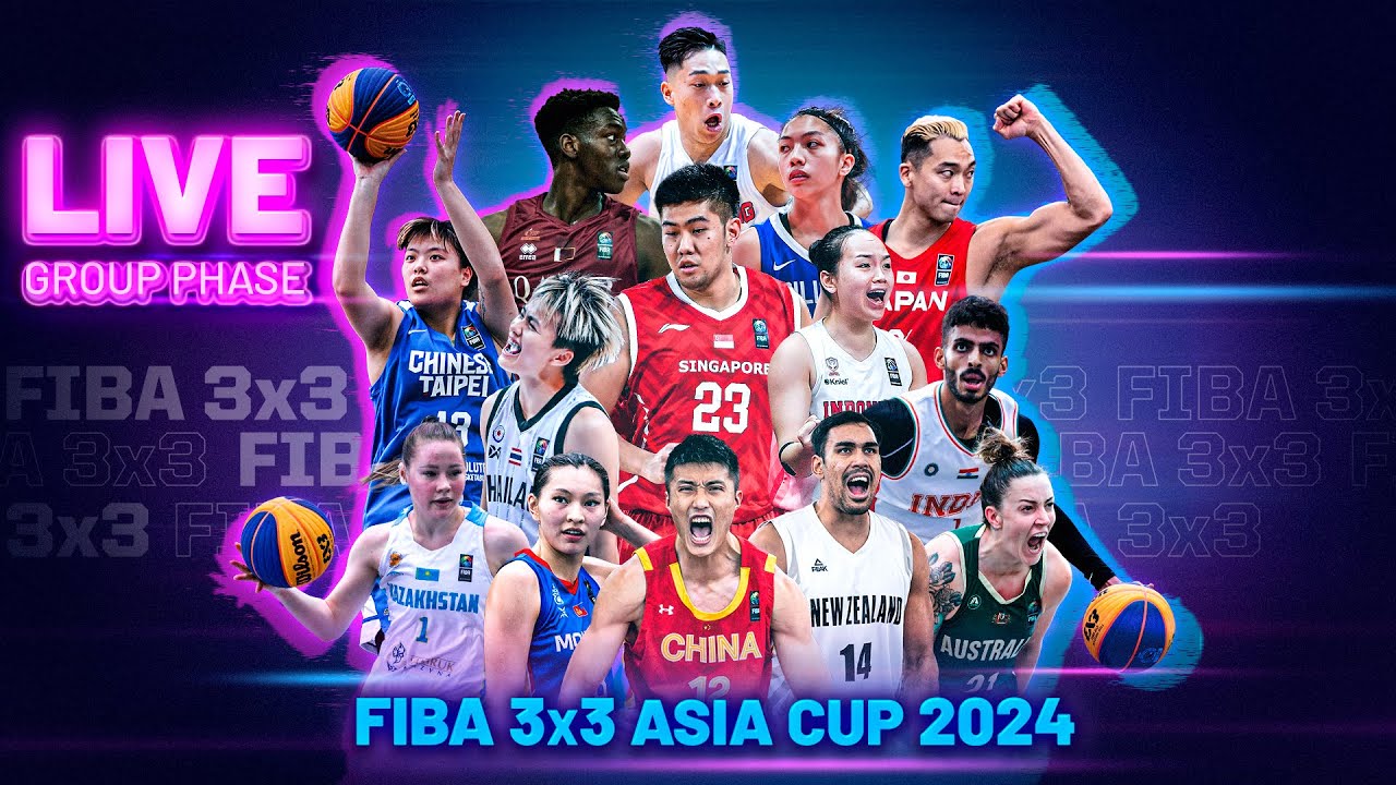 LIVE🔴 FIBA 3x3 Asia Cup 2024 Day 3 Group Phase Session 2 YouTube