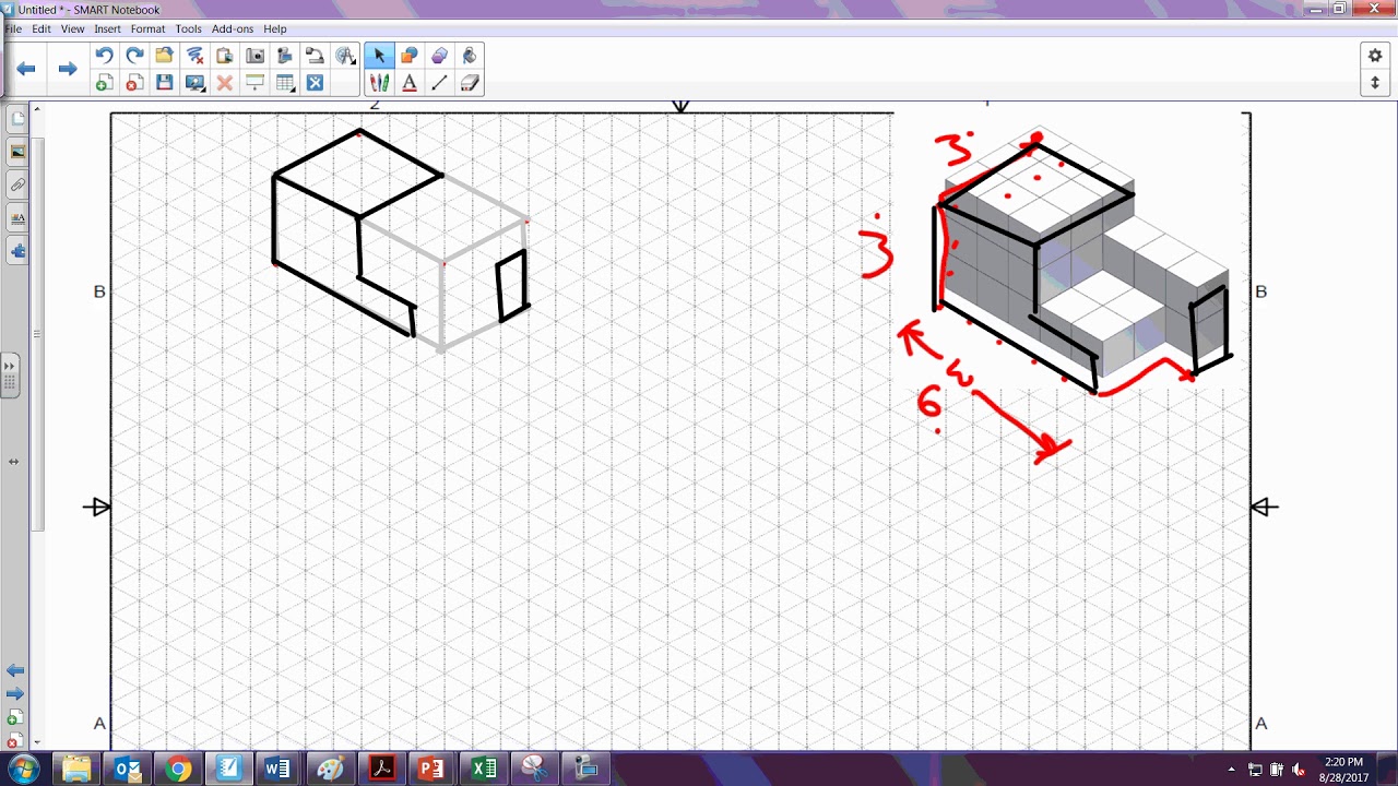  Isometric Sketching - YouTube