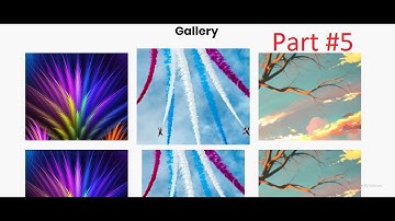 HTML, CSS one page website Part#5