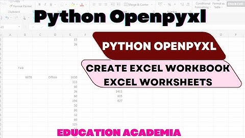Creating Excel Workbook and Worksheets using python