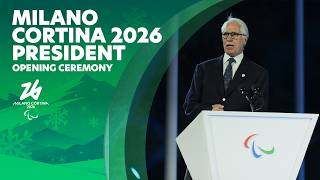 Opening Ceremony Speech ✨ | Giovanni Malagò ❄️