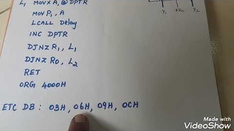 ALP to control Stepper Motor/ Using 8051 Microcontroller