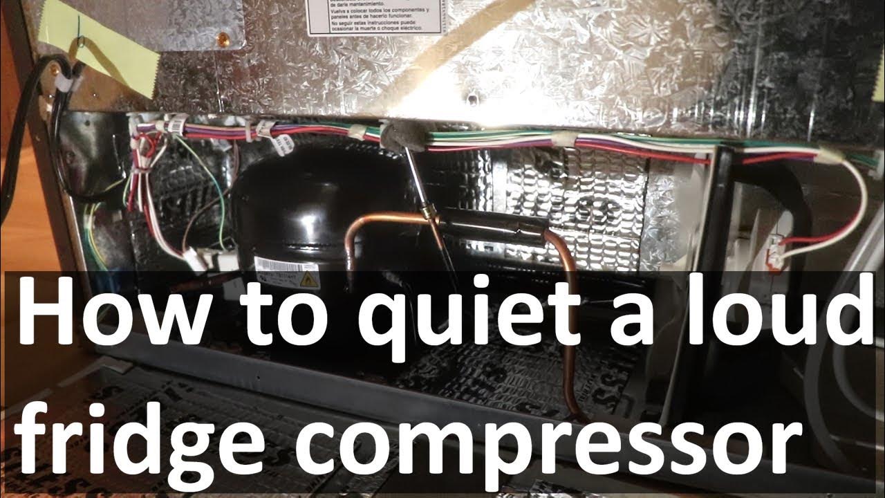How to quiet a loud & noisy refrigerator compressor with sound