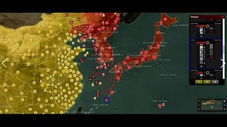 China vs Unified Korea and Japan war simulation
