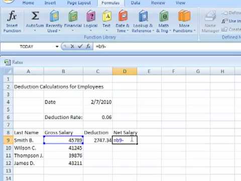 How to Create a Spreadsheet using Excel YouTube