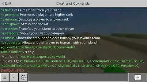 Plugin SkyblockUI #2 | 1.16 | Pocketmine Plugins