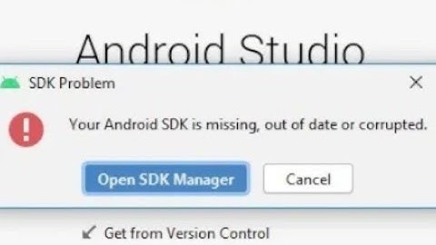 Your Android SDK is missing out or data curupted? how to solve
