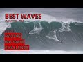 Best waves of the nazare tudor big wave challenge jan 22  2024 nazaresurf wsl  highlights