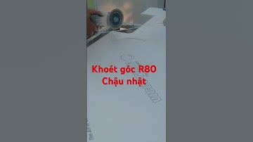 Khoét góc bo tròn của chậu rửa bát nhật shigeru FCJ K FS