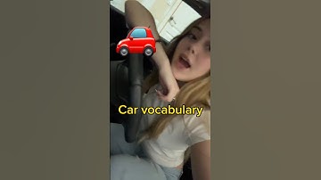 Car Vocabulary! #englishlanguage #vocabulary | Learn English with Julia Silva