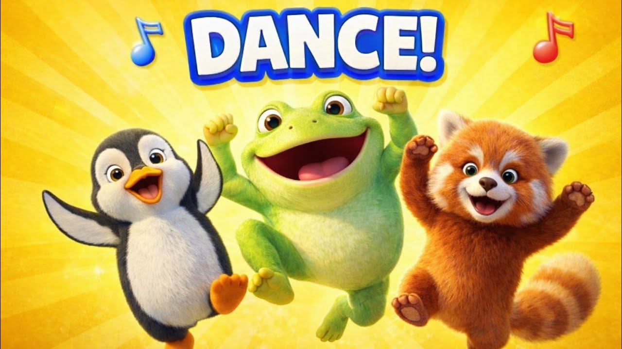 Animal Dance Party 🐧🐸 | Move & Jump Song for Kids - YouTube