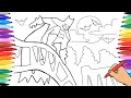 BATMAN SUPERHERO - DRAWING AND COLORING BATMAN SCENE - SUPERHEROES COLORING PAGES