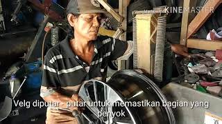 REPAIR VELG MOBIL PENYOK DI JAKARTA SELATAN - EUROVOLUTION RIM SERVICES.