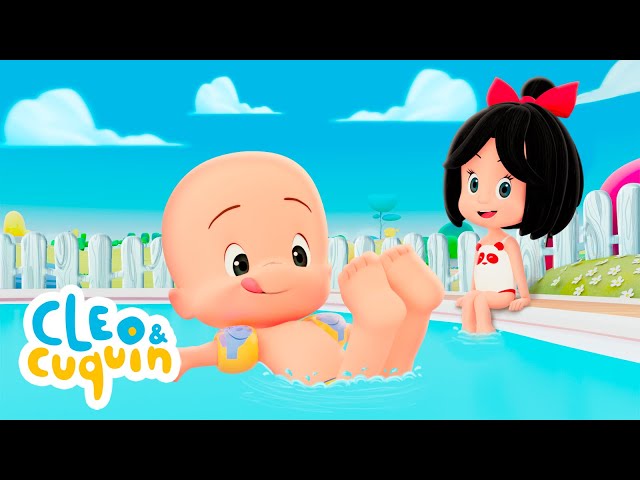 Swimming Dance by Cleo and Cuquin 🌊 💃🏼 Children Songs class=