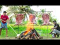 3 FULL GOAT BBQ | Grilled Mutton Recipe Cooking In Village | Village Food