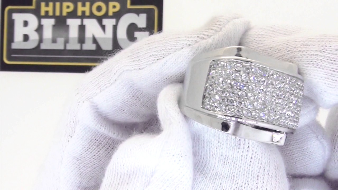 No Tarnish Stainless Steel Bling Bling Ring