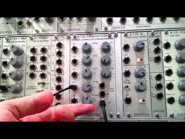 Doepfer A106-1 Xtreme Filter Basics - YouTube