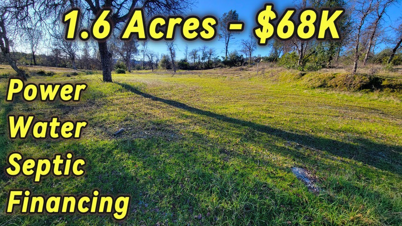 Земельный участок на продажу в Калифорнии с водоснабжением, возможность получения кредита, благоу...