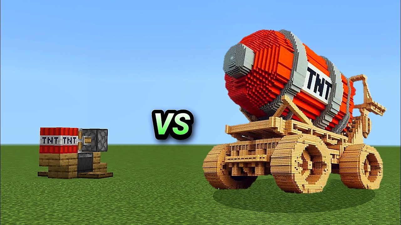 AKU MENCOBA TRIK UNIK TENTANG MERIAM TNT DAN MORTIR YANG SANGAT KEREN DI MINECRAFT‼️