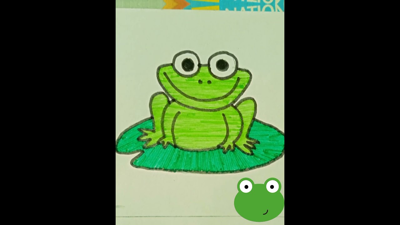 Frog drawing | Easy to drawn | Easy drawing | 
