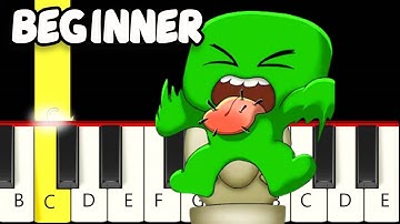Garten of Banban Open Door -Easy Piano Tutorial - Beginner