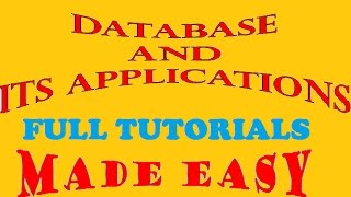 Database and Its Applications Full Course | Introduction to Database Management System screenshot 3
