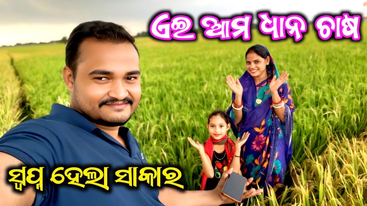 ଏଇ ଆମ ଧାନ ଚାଷ 🙏 ସ୍ବପ୍ନ ହେଲା ସାକାର | ranju bapi vlogs ranju new video ...