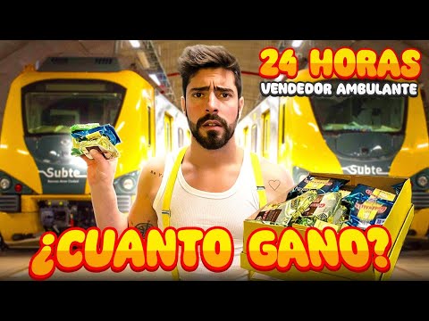 24 HORAS SIENDO VENDEDOR AMBULANTE