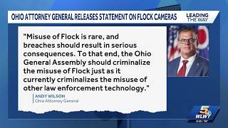 Ohio attorney general releases statement on use of Flock cameras in state