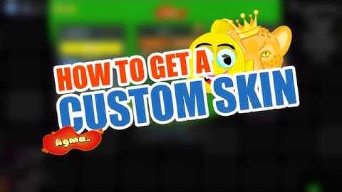 Agma io Tutorial 6 - How to get a custom skin