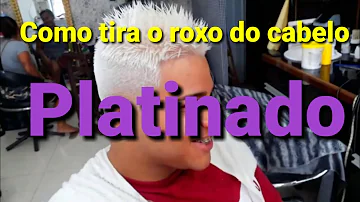 Como tirar o roxo do cabelo e deixar platinado?