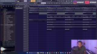 Making Beat for Artist LIVE in FL STUDIO