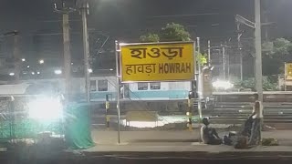 Night arrival at Howrah Railway station। #indianrailways #train #indiantrains #railway
