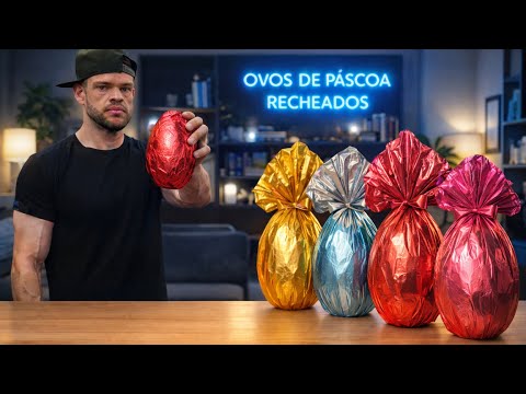 TESTEI OVOS DE PASCOA RECHEADOS DO BRASIL!