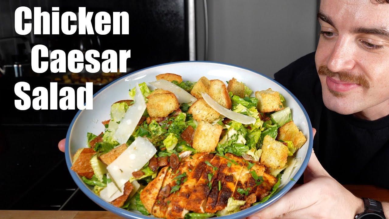 The BEST Chicken Caesar Salad YouTube