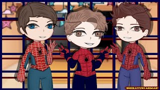 Los portadores del ONE FOR ALL reaccionar a ~los tres Spiderman~